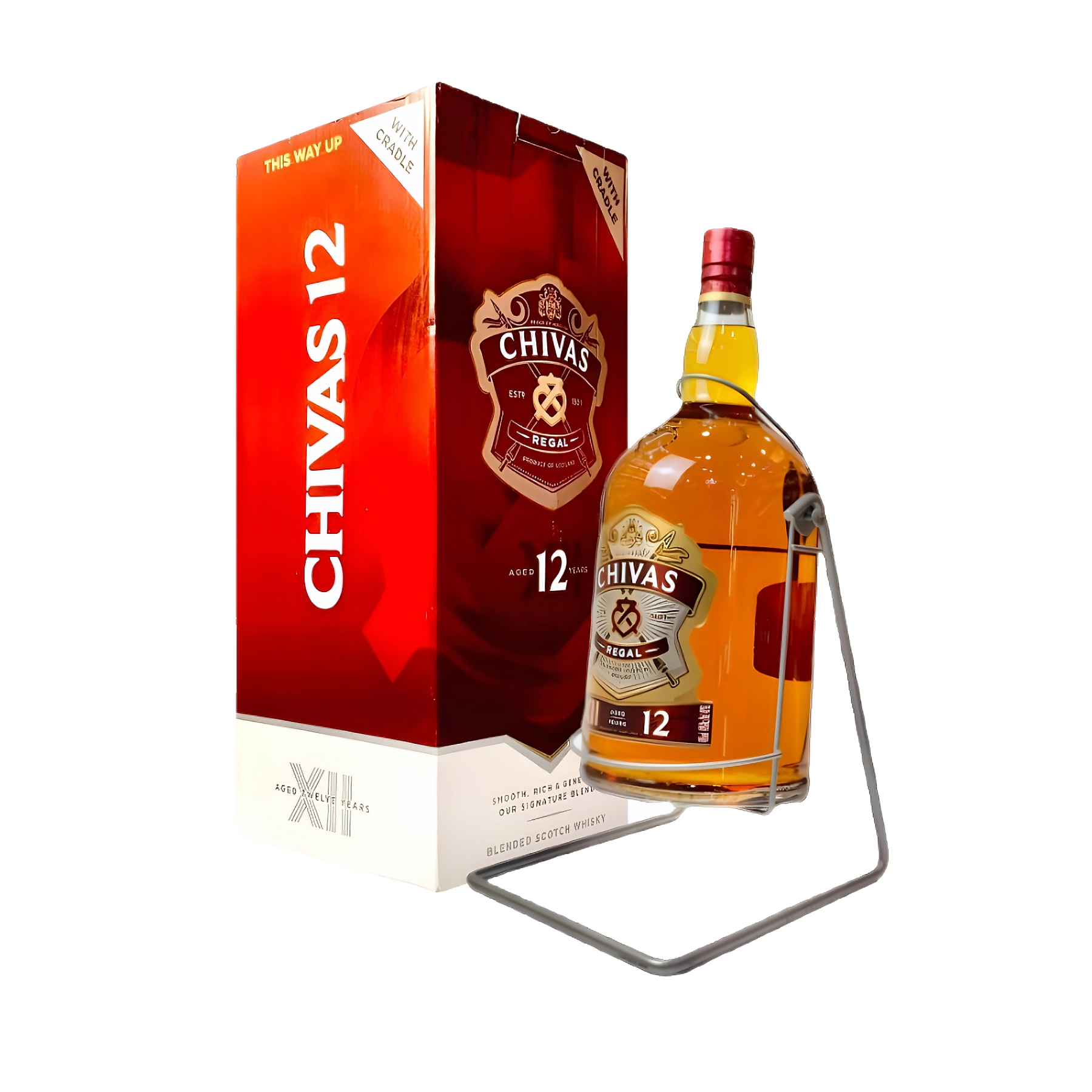 Rượu Whisky Chivas 12 Year Old 4500ml Mẫu Mới 2023